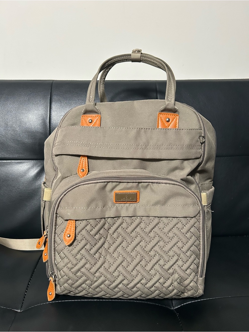 BabbleRoo Diaper Backpack Baby Bag 26L with Changing Mat & Stroller Straps